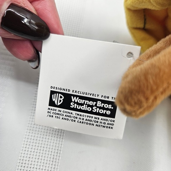 Vintage 1999 Warner Bros Studio Store Baba Looey Bean Bag Plush Sombrero NWT - Picture 9 of 11